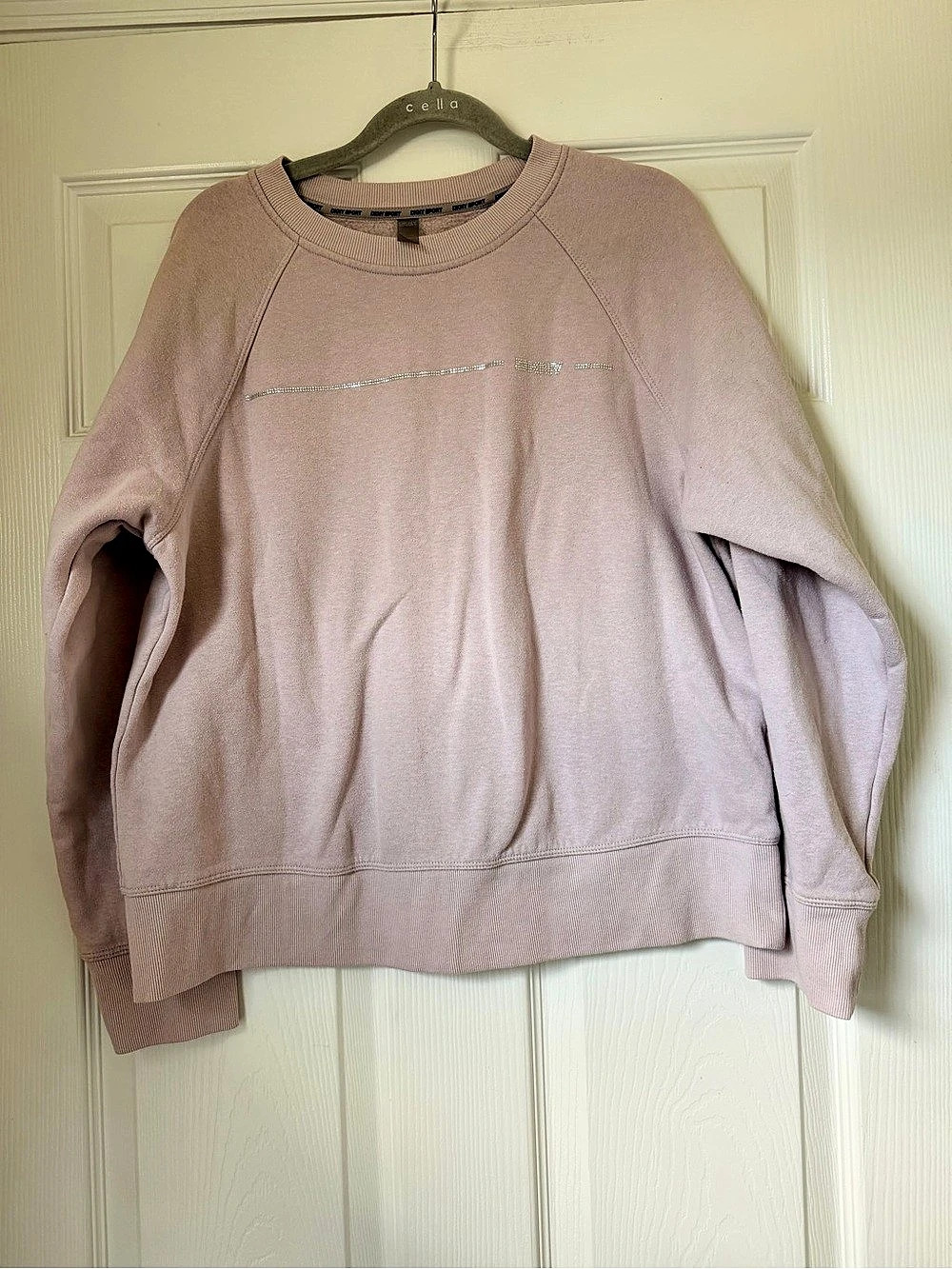 DKNY Sport Raglan Sweatshirt in Pink Size Medium